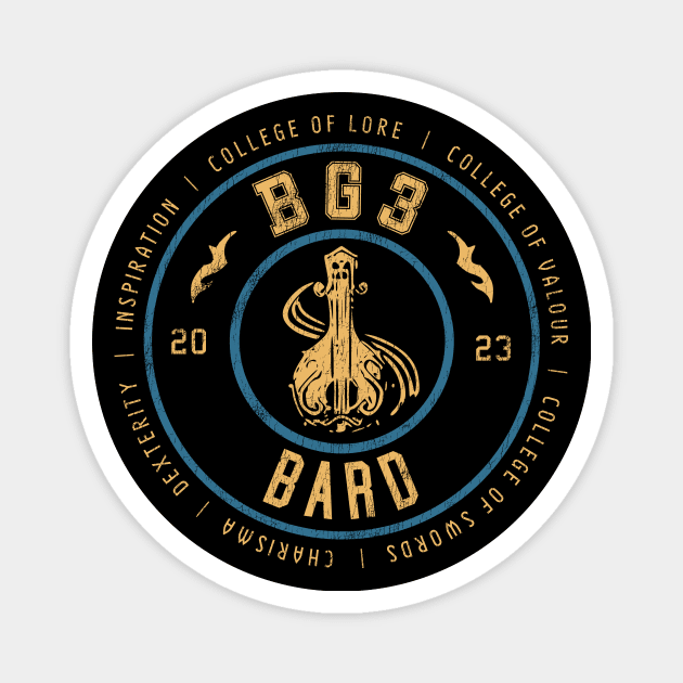 Baldur's Gate 3 Bard Magnet by StebopDesigns